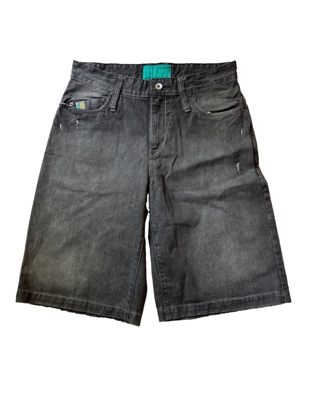 Enyce Brand Goods Gray Denim Shorts Size 32 100% Cotton Y2K